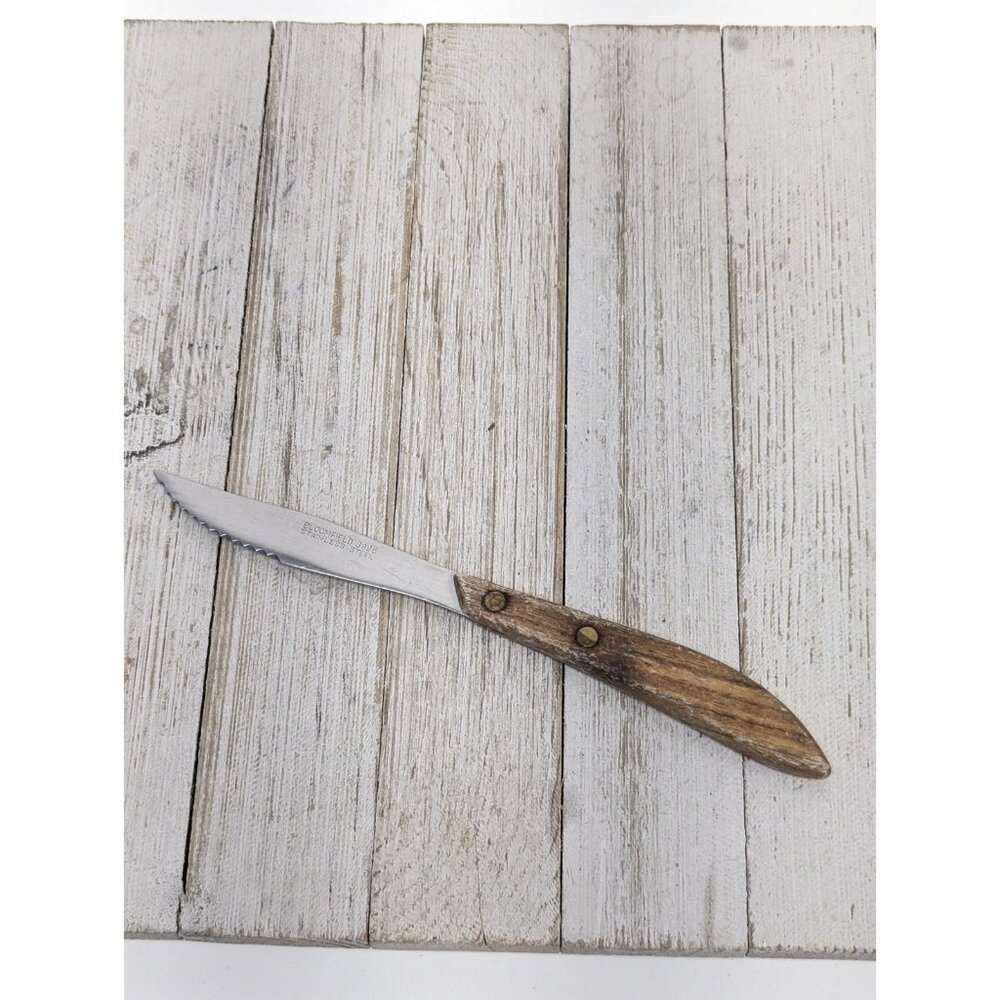 Bloomfield 3925 Stainless Steak Knife 6" Blade 11-1/4" Total - Serrated